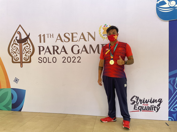 Anh Khoa mở hàng HCV cho Việt Nam tại ASEAN Para Games 11 - Ảnh: M.Q.